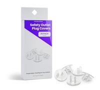 Permaplug Safety Outlet Plug Covers 24-Pack, Clear - Childproof, Tamper-Resistant Plug Protectors and Outlet Covers for Baby Safety, Durable and Easy to Install Electrical Outlet Covers