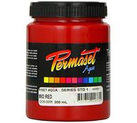 Permaset Aqua Screen Printing Ink Mid Red 300ml