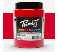 Permaset Aqua Standard 300ml Bright Red - Screen Printing Ink for Fabric - Ideal Screen Printing Kit for Home Office, Starter Kit, Fabric Paint, Screen Printer and Other Fabric Ink