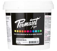Permaset Aqua Standard 1 Litre Standard White - Screen Printing Ink for Fabric - Ideal Screen Printing Kit for Home Office, Starter Kit, Fabric Paint, Screen Printer and Other Fabric Ink