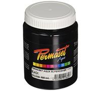 Permaset Aqua Standard 300ml Black - Screen Printing Ink for Fabric - Ideal Screen Printing Kit for Home Office, Starter Kit, Fabric Paint, Screen Printer and other Fabric Ink