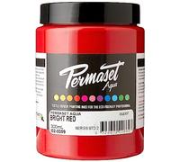 Permaset Aqua Standard 300ml Bright Red - Screen Printing Ink for Fabric - Ideal Screen Printing Kit for Home Office, Starter Kit, Fabric Paint, Screen Printer and other Fabric Ink