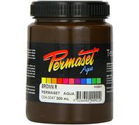 Permaset Aqua Standard 300ml Brown - Screen Printing Ink for Fabric - Ideal Screen Printing Kit for Home Office, Starter Kit, Fabric Paint, Screen Printer and Other Fabric Ink