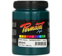 Permaset Aqua Standard 300ml Green B Ink - Screen Printing Ink for Fabric - Ideal Screen Printing Kit for Home Office, Starter Kit, Fabric Paint, Screen Printer and Other Fabric Ink
