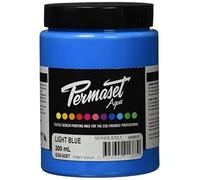 Permaset Aqua Standard 300ml Light Blue Ink - Screen Printing Ink for Fabric - Ideal Screen Printing Kit for Home Office, Starter Kit, Fabric Paint, Screen Printer and other Fabric Ink