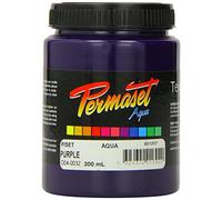 Permaset Aqua Standard 300ml Purple - Screen Printing Ink for Fabric - Ideal Screen Printing Kit for Home Office, Starter Kit, Fabric Paint, Screen Printer and other Fabric Ink