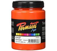 Permaset Aqua Standard 300ml Scarlet Ink - Screen Printing Ink for Fabric - Ideal Screen Printing Kit for Home Office, Starter Kit, Fabric Paint, Screen Printer and Other Fabric Ink
