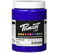 Permaset Aqua Standard 300ml Ultra Blue - Screen Printing Ink for Fabric - Ideal Screen Printing Kit for Home Office, Starter Kit, Fabric Paint, Screen Printer and Other Fabric Ink