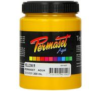 Permaset Aqua Standard 300ml Yellow - Screen Printing Ink for Fabric - Ideal Screen Printing Kit for Home Office, Starter Kit, Fabric Paint, Screen Printer and other Fabric Ink