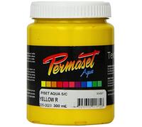 Permaset Aqua Standard 300ml Yellow - Screen Printing Ink for Fabric - Ideal Screen Printing Kit for Home Office, Starter Kit, Fabric Paint, Screen Printer and Other Fabric Ink