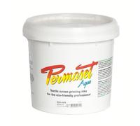 Permaset Aqua Standard 4 litres Pearl White - Screen Printing Ink for Fabric - Ideal Screen Printing Kit for Home Office, Starter Kit, Fabric Paint, Screen Printer and Other Fabric Ink