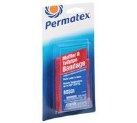 Permatex 80331 Muffler & Tailpipe Bandage, Permanently repair holes and leaks. Seal Out fumes to temperatures of 426°C 1 x 84 sq. in. bandage