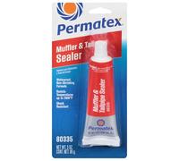 Permatex 80335 Muffler & Tailpipe Sealer, Exhaust Sealer Seals Holes & Leaks In Mufflers, tailpipes and around Joints, Waterproof non shrinking formula, Resists Temperatues up to 1000°C 1 x 85g