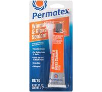 Permatex 81730 Flowable Silicone Windshield & Glass Sealer, Helps Seal Leaks in Hidden and Hard to reach Areas, Forms a tough waterproof durable clear seal 1 x 42g