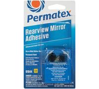 Permatex 81844 Professional Strength Mirror Adhesive, 2 part Adhesive & Activator, Permanetly Bond mirror to windscreen in 15 minutes 1 x 6ml