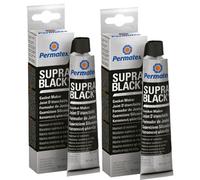 Permatex Rtv Silicone Instant Gasket Maker Black High Temperature Sealant 2X80Ml