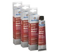 Permatex Rtv Silicone Instant Gasket Maker Red High Temperature Sealant 3X80Ml
