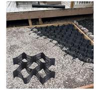 Permeable Ground Grid for Driveways, Patios, Paths & Parking Lots - 3x4 ft Grass & Gravel Stabilization System (9.84x13.12 ft) for Slope Support & Drainage
