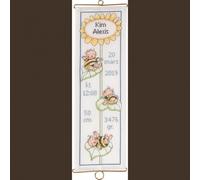 Permin Counted Cross Stitch Kit Bumble Bee Baby Banner