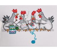 Permin Chicken Talk Counted Cross Stitch Kit