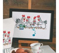 Permin Chicken Talk Counted Cross Stitch Kit