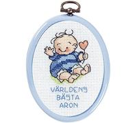 Permin Counted Cross Stitch Kit Baby Boy Mini 1