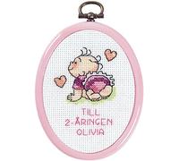 Permin Counted Cross Stitch Kit Baby Girl Mini 2