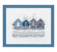 Permin counted cross stitch kit "Beachhouse", 14x18cm, DIY, 13-9118