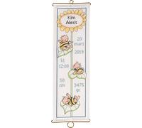 Permin Counted Cross Stitch Kit Bumble Bee Baby Banner