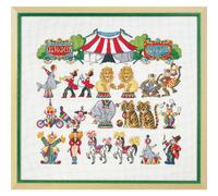 Permin counted cross stitch kit "Circus", 54x50cm, DIY, 70-8410