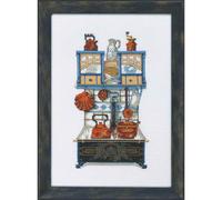 Permin counted cross stitch kit "Kitchen range black", 22x32cm, DIY, 12-2141