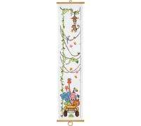 Permin counted cross stitch kit "Measurement with wild animals", 20x95cm, DIY, 3
