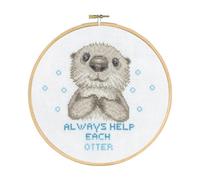 Permin Counted Cross Stitch Kit with Embroidery Hoop