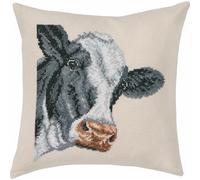 Permin "Cow Cross Stitch Kit, Multi-Colour, 40 x 40 cm