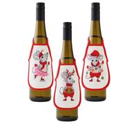 Permin Cross Stitch Embroidery Kit Bottle Aprons 3 Pieces Mouse Counted Pattern