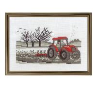 Permin Cross Stitch Tractor Counted Cross Stitch Kit, Multi-Colour