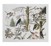 Permin Feeding Birds Counted Cross Stitch Kit