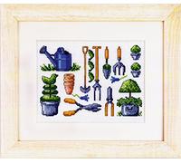 Permin Garden Picture 28 x 32cm, Fabric, Multi-Colour, 2 x 21 x 30 cm