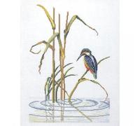 Permin Kingfisher Ripples Counted Cross Stitch Kit