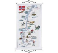 Permin Map of Norway Cross Stitch Kit