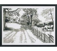 Permin Monochrome Farm Counted Cross Stitch Kit