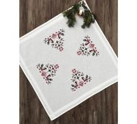 Permin Tablecloth Cross Stitch Embroidery Kit Birds with Hearts Embroidery Picture Printed