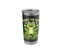 Permit The Frog Its Not Easy Being Green Stainless Steel Insulated Tumbler