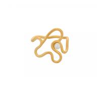Pernille Corydon Bay Pearl Ring Goldplated Silver r-115-gp-48 - Woman - 925 Sterling Silver Gold/White 48