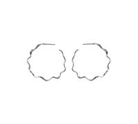 Pernille Corydon Large Hellir Earrings Silver e-464-s - Woman - Quartz - 925 Sterling Silver Silver