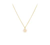 Pernille Corydon Ocean Bloom Necklace 18 ct. Goldplated Silver n-443-gp - Woman - 925 Sterling Silver Gold 42 cm