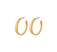 Pernille Corydon Small Eclipse Earrings 18 ct. Goldplated Silver e-308-gp - Woman - 925 Sterling Silver Gold