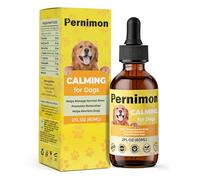 Pernimon Calming Oil for Dogs, Calming Drops for Dog Anxiety Relief & Sleep Support for Thunderstorms, Separation Stress, Fireworks & Travel-Chicken Flavour (60ml)