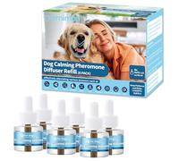 Pernimon Dog Calming Plug In Refill, 6 Pack Therapet Diffuser Refill for Dog Anxiety Relief, 180 Days Calming Dog Pheromones Diffuser Refills To Help Reduce Anxiety And Stress, (Plug Not Included)