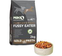 Pero Fussy Eater Gold with Pasta - Dry Dog Food, Perfect For Fussy Dogs, Formulated for Picky Eaters, All Natural Ingredients, Great For Adults to Seniors, 2kg Bag